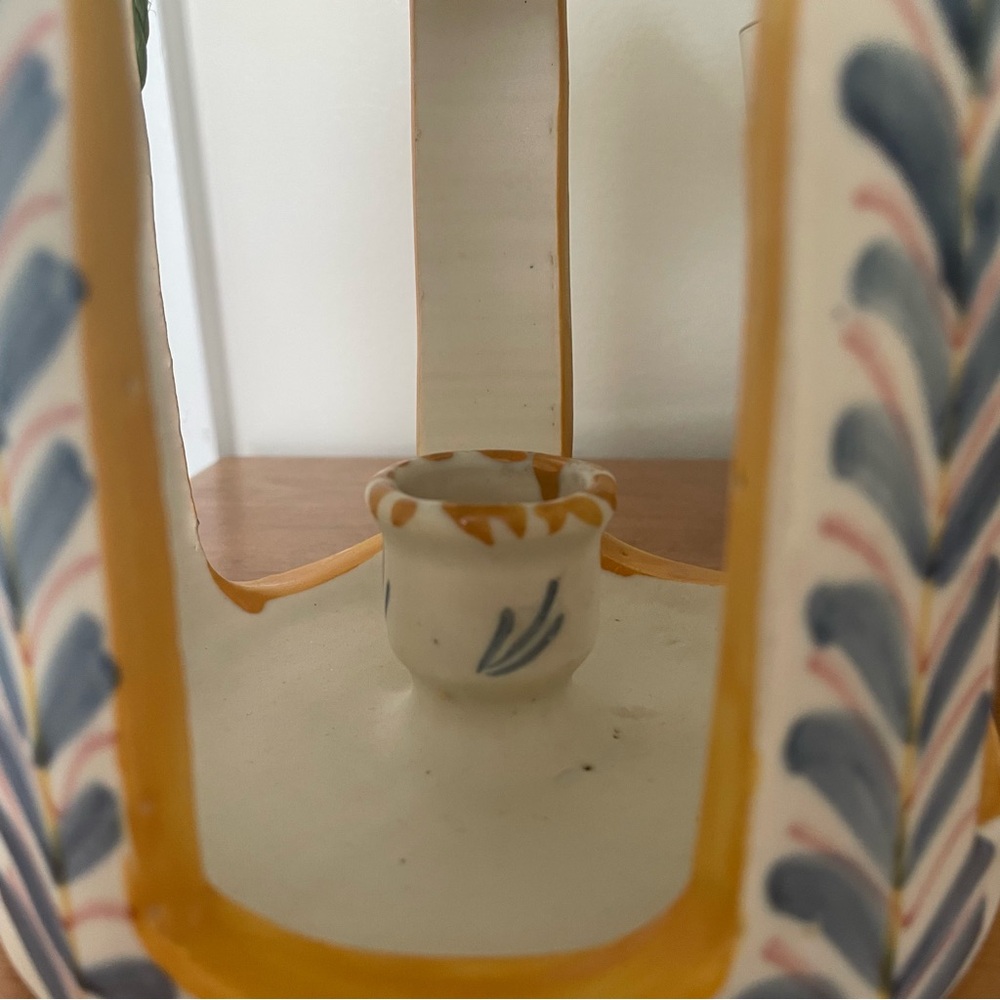 Vintage Large talavera candle holder - Picture 5 of 10